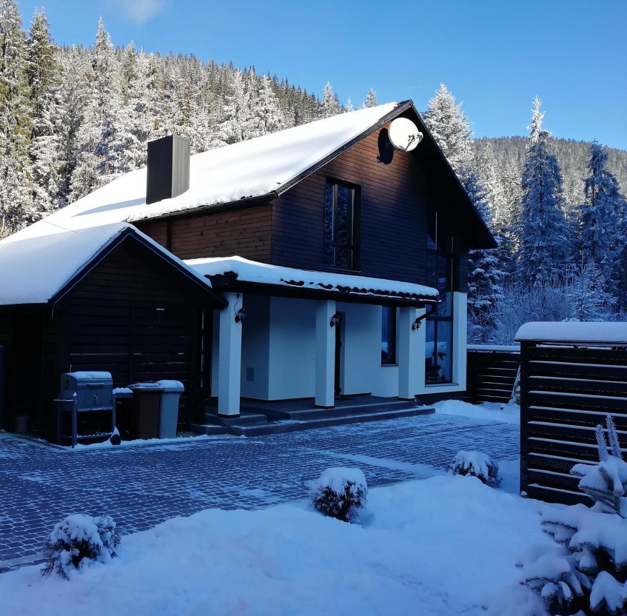 Berghaus Bukovel Villa Bagian luar foto